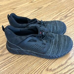 Suadex Mens Black Steel Toe Lace Up Sneakers Size 44 Safety Work Shoes